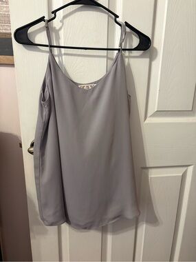 Pink Rose Light Gray Sleeveless Cami